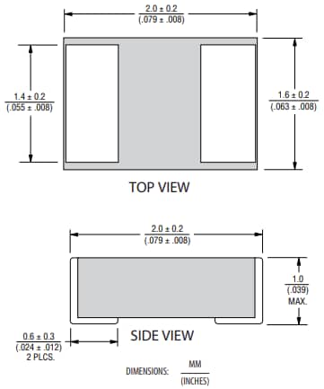 Mechanical Drawing - Bourns SRP2010PA Shielded Power Inductors